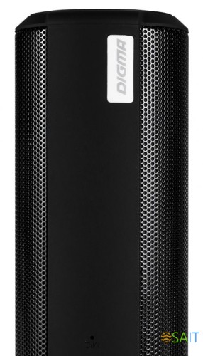 Колонка порт. Digma S-32 черный 6W 1.0 BT 2000mAh (SP326B)