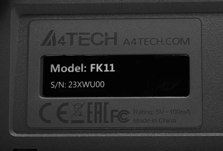 Клавиатура + мышь A4Tech Fstyler F1110 клав:черный/серый мышь:черный/серый USB Multimedia (F1110 GREY)