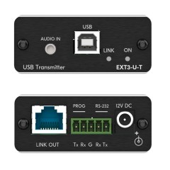 Передатчик и приемник сигналов USB 2.0 и RS?232 по витой паре; поддержка PoC [50-00015690] Kramer EXT3-U-KIT