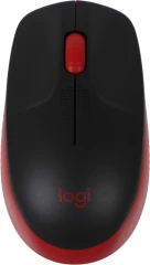 Мышь Logitech M190 черный/красный оптическая 1000dpi беспров. USB 2but (910-005926)