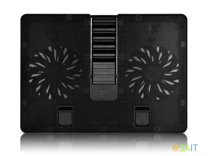 Подставка для ноутбука Deepcool U PAL (DP-N214A5_UPAL) 15.6" 390x280x28мм 26дБ 1xUSB 2x 140ммFAN 765г пластик ABS черный