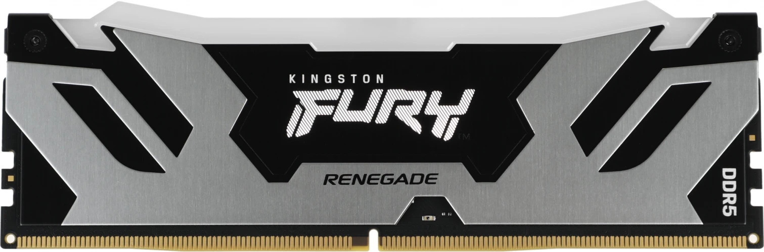 Память DDR5 24GB 7200MHz Kingston KF572C38RSA-24 Fury Renegade Silver/Black RGB RTL Gaming PC5-57600 CL38 DIMM 288-pin 1.45В single rank с радиатором Ret