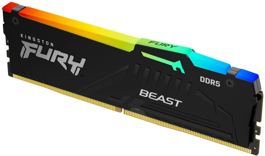 Память DDR5 32GB 5600MHz Kingston KF556C40BBA-32 Fury Beast XMP RGB RTL Gaming PC5-44800 CL40 DIMM 288-pin 1.25В dual rank с радиатором Ret