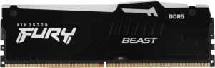 Память DDR5 32GB 5600MHz Kingston KF556C40BBA-32 Fury Beast XMP RGB RTL Gaming PC5-44800 CL40 DIMM 288-pin 1.25В dual rank с радиатором Ret
