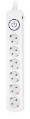 Сетевой фильтр Ippon BK-6-EU-1.8-16-W 1.8м (6 розеток) белый (коробка)