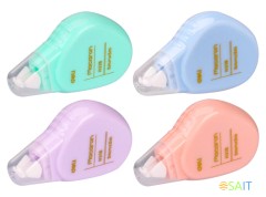 Лента коррект. Deli Macaron EH21606 5мх5мм ассорти корпус белый туба