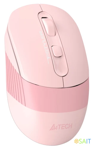 Мышь A4Tech Fstyler FB10C розовый оптическая 2000dpi беспров. BT/Radio USB 4but (FB10C BABY PINK)
