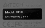 Клавиатура A4Tech Fstyler FK10 черный/серый USB (FK10 GREY)