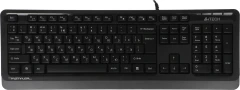 Клавиатура A4Tech FK10 черный/серый USB (FK10 GREY) кабель 1.5м