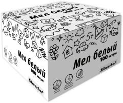 Мел белый школьный Silwerhof 882084-00 Солнечная коллекция прямоуг. (100шт) картон.кор.