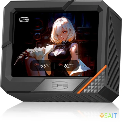 Система водяного охлаждения PcCooler GT360 Dsiplay ARGB Soc-AM5/AM4/1200/1700/1851 черный 4-pin 15-41.5dB Al LCD 310W Ret (GT360-BKAWXY-GL)