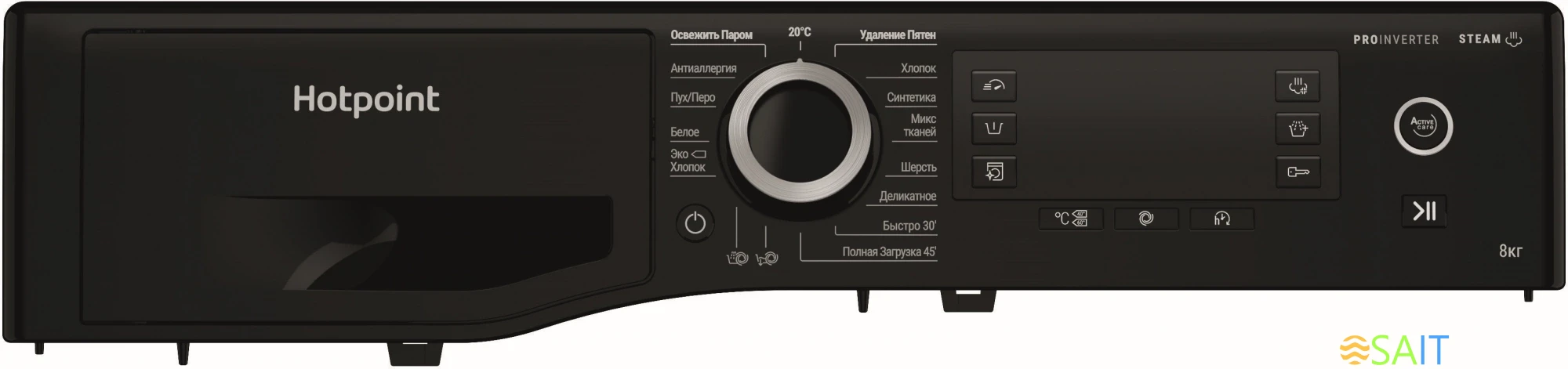 Стиральная машина Hotpoint NSD 8249 ZD AVE RU класс: A-40% загр.фронтальная макс.:8кг белый инвертор
