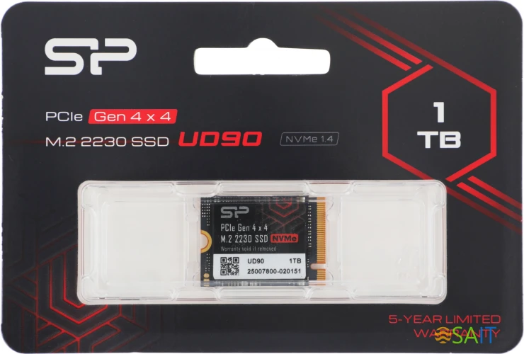 Накопитель SSD Silicon Power PCIe 4.0 x4 1TB SP01KGBP44UD9007 M-Series UD90 M.2 2230