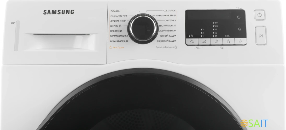 Сушильная машина Samsung DV90TA040AE/LP кл.энер.:A++ макс.загр.:9кг белый