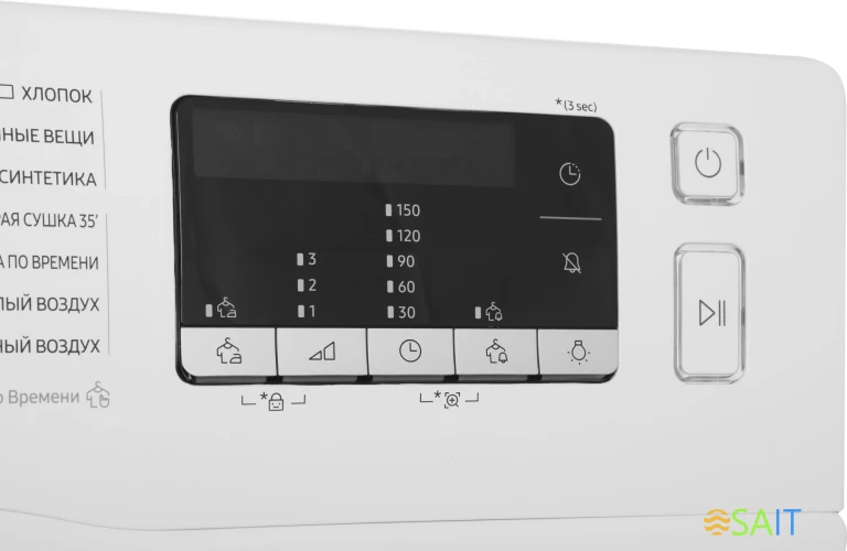 Сушильная машина Samsung DV90TA040AE/LP кл.энер.:A++ макс.загр.:9кг белый