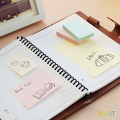 Блок самоклеящийся бумажный Stick`n 21153 76x101мм 100лист. 70г/м2 пастель зеленый