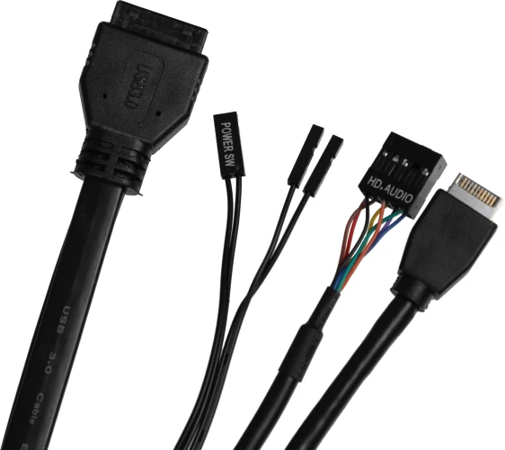 Корпус Azza Cast черный без БП ATX 3x120mm 2x140mm 2xUSB3.0 audio bott PSU