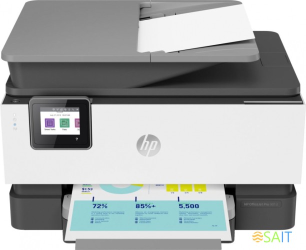 МФУ струйный HP Officejet Pro 9013 AiO (1KR49B) A4 Duplex WiFi белый