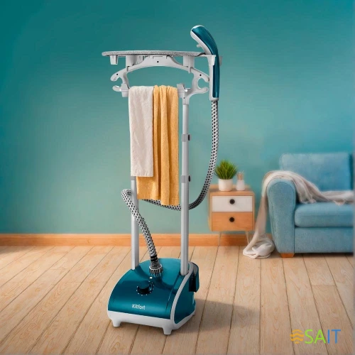 Отпариватель напольный Kitfort КТ-9292 1950Вт бирюзовый/белый