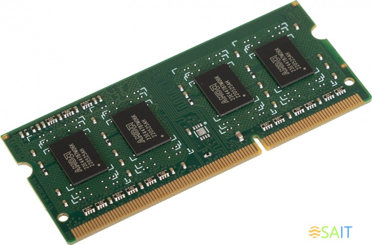 Память DDR3 4Gb 1600MHz AMD R534G1601S1S-UG RTL PC3-12800 CL11 SO-DIMM 204-pin 1.5В Ret