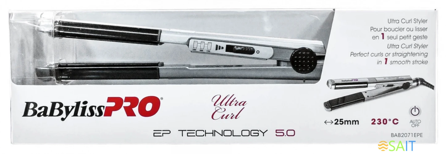 Щипцы Babyliss Pro BAB2071EPE 40Вт серебристый макс.темп.:230С