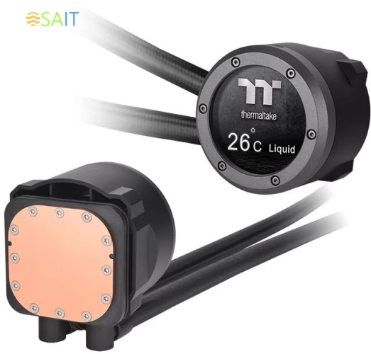 Система водяного охлаждения Thermaltake TH420 V2 Ultra ARGB Soc-AM5/AM4/1200/1700/1851 черный 4-pin 34.7dB Al+Cu LCD Ret (CL-W386-PL14SW-A)