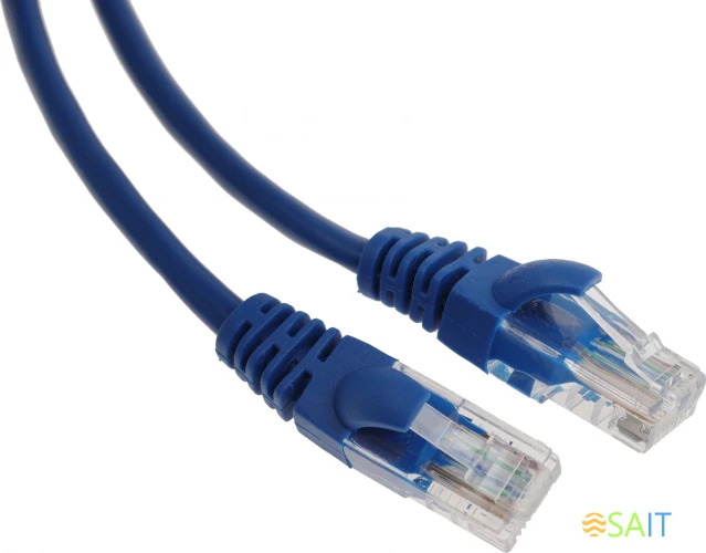 Патч-корд Premier PP12-1M/B 1000Гбит/с UTP 4 пары cat.5E CCA molded 1м синий RJ-45 (m)-RJ-45 (m)