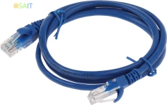 Патч-корд Premier PP12-1M/B 1000Гбит/с UTP 4 пары cat.5E CCA molded 1м синий RJ-45 (m)-RJ-45 (m)