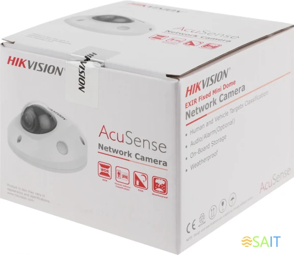 Камера видеонаблюдения IP Hikvision DS-2CD2523G2-IS(2.8mm) 2.8-2.8мм цв. корп.:белый