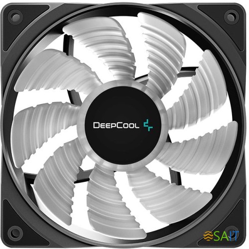 Вентилятор для корпуса Deepcool RF120 FS RGB 120х120x25 черный 4-pin 27дБ (DP-FLED3-RF120-FS) Ret