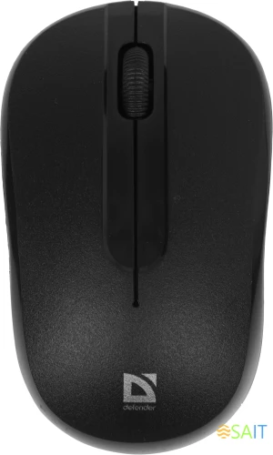 Мышь Defender Datum MM-285 черный оптическая 1600dpi беспров. USB 2but (52285)