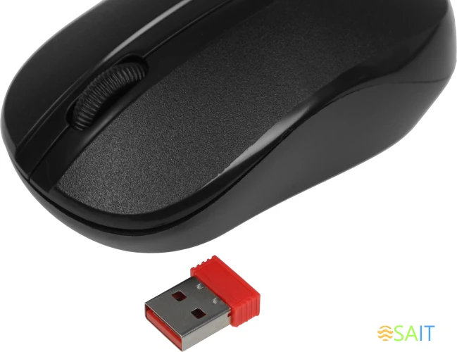 Мышь Defender Datum MM-285 черный оптическая 1600dpi беспров. USB 2but (52285)