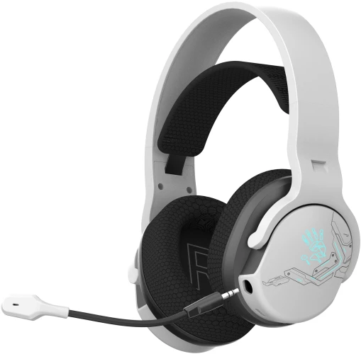 Наушники с микрофоном A4Tech Bloody GR370 белый мониторные BT/Radio/3.5mm оголовье (GR370)