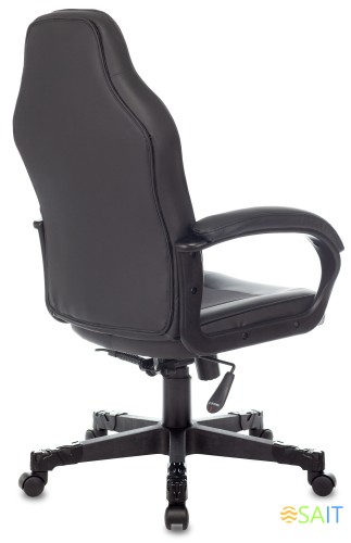 Кресло игровое Zombie Game 17 черный эко.кожа/ткань крестов. пластик