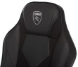 Кресло игровое Zombie Game 17 черный эко.кожа/ткань крестов. пластик