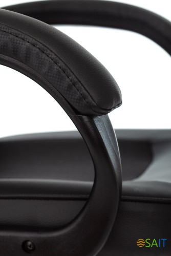 Кресло игровое Zombie Game 17 черный эко.кожа/ткань крестов. пластик