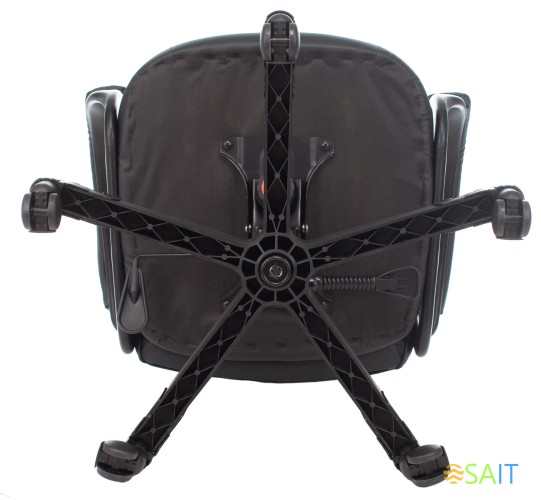 Кресло игровое Zombie Game 17 черный эко.кожа/ткань крестов. пластик