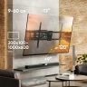 Кронштейн для телевизора Onkron M10 черный 42"-110" макс.100кг настенный поворотно-выдвижной и наклонный