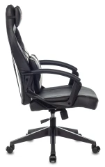 Кресло игровое Zombie Driver черный/белый экокожа с подголов. крестов. пластик