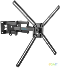 Кронштейн для телевизора Kromax CORBEL-9 титан 32"-75" макс.55кг настенный поворот и наклон