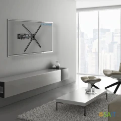 Кронштейн для телевизора Kromax CORBEL-9 титан 32"-75" макс.55кг настенный поворот и наклон