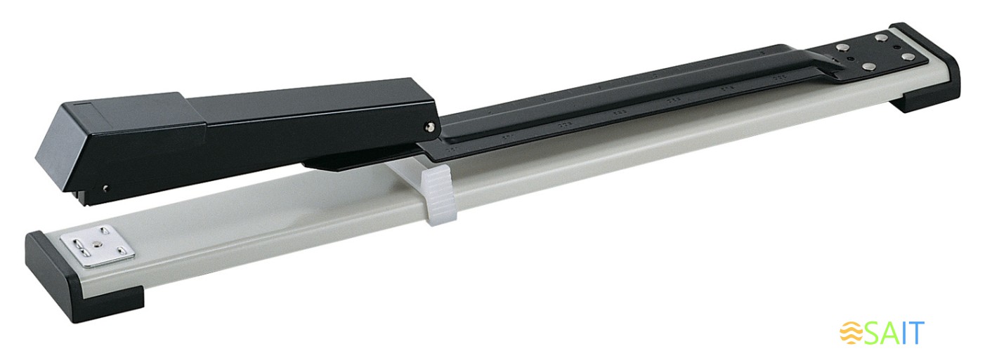 Степлер брошюровочный Kw-Trio 05900 Full-strip 24/6 26/6 (20листов) серый/черный 210скоб