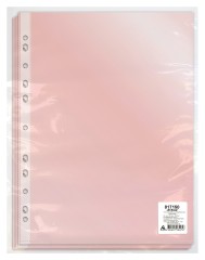 Папка-вкладыш Бюрократ Премиум -013RED красный глянцевые A4+ 30мкм (упак.:50шт)