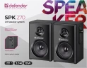 Defender Акустическая 2.0 система SPK 270 черный, 10 Вт, питание от USB Defender SPK 270