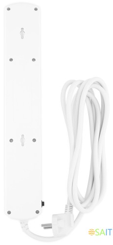 Сетевой фильтр Ippon BK-6-EU-3-16-W 3м (6 розеток) белый (коробка)