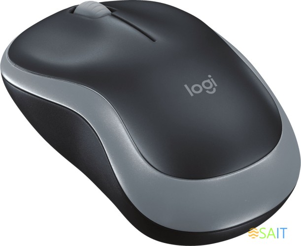 Мышь Logitech M185 черный/серый оптическая 1000dpi беспров. USB для ноутбука 2but (910-002235)