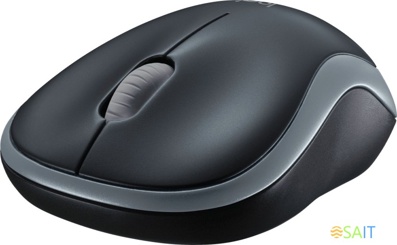 Мышь Logitech M185 черный/серый оптическая 1000dpi беспров. USB для ноутбука 2but (910-002235)