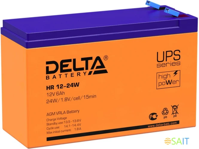 Батарея для ИБП Delta HR 12-24 W 12В 6Ач