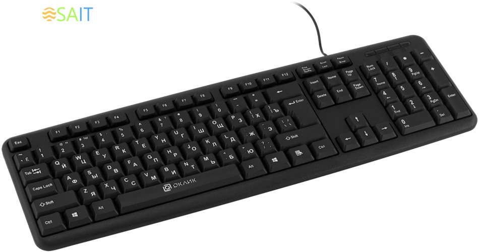 Клавиатура Оклик 180M черный USB (943626)