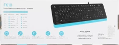 Клавиатура A4Tech Fstyler FK10 черный/синий USB (FK10 BLUE)